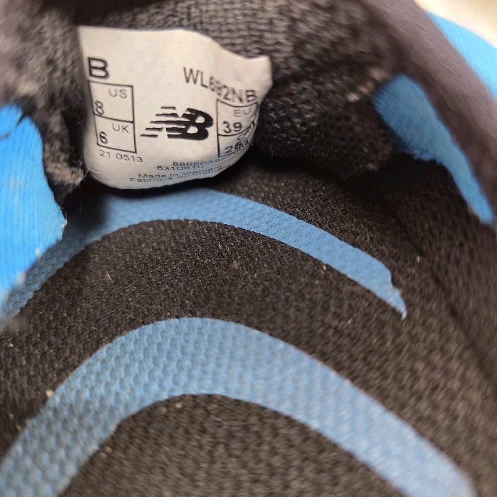 New Balance 925 Women's SIZE 8 B Sport Black Blue Slip-on Comfort Mule Shoes - Picture 16 of 16